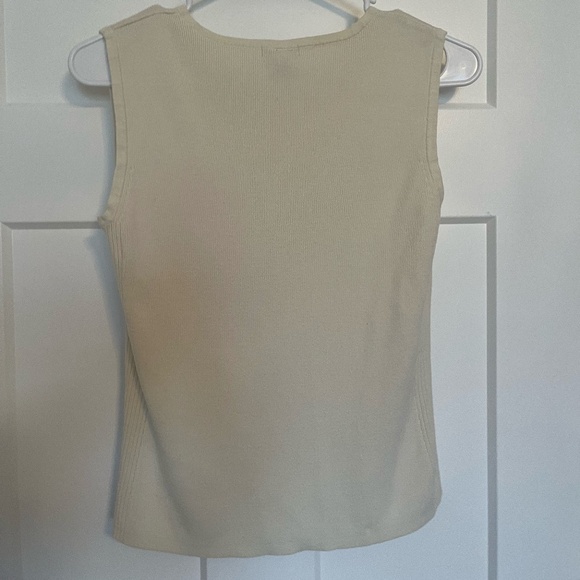 Y2K Gap sleeveless sweater women's Medium. Spring 2000 100% Cotton Made in Hong - Picture 5 of 9